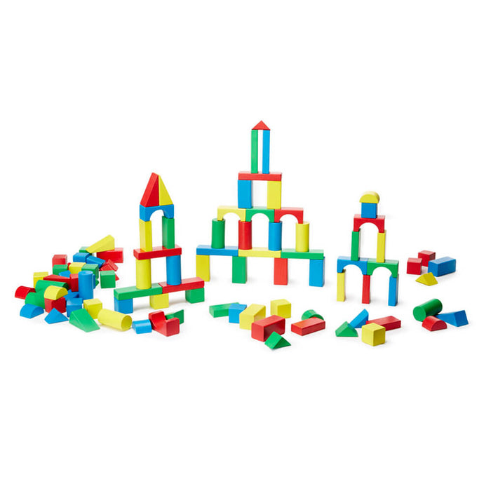 Melissa and Doug 100 Wooden Blocks Set - ONLINE ONLY