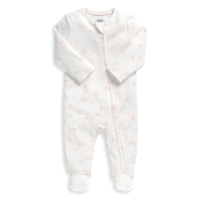 Mamas and Papas Floral Onesie with Zip