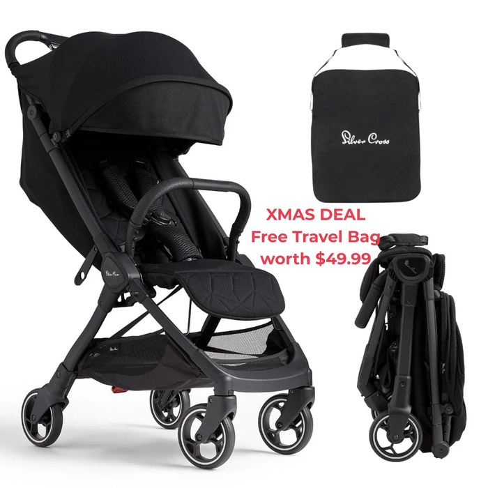 Silver Cross Clic Travel Stroller - Space *FREE TRAVEL BAG*