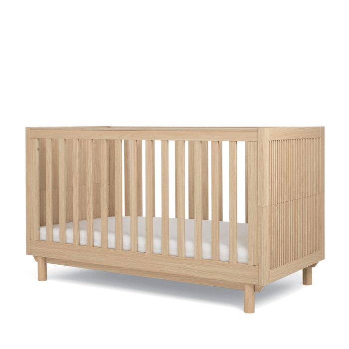 Mamas and Papas Oska Cot + Dresser + Mattress Bundle - Oak