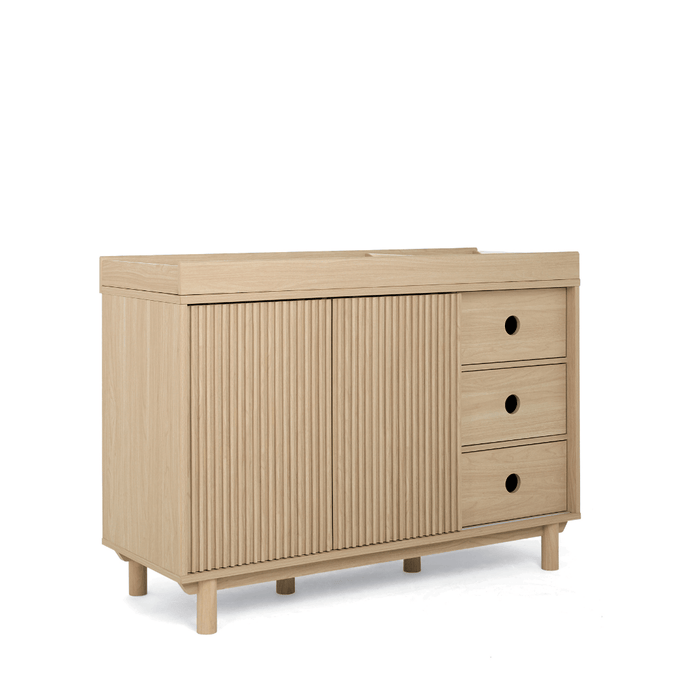 Mamas and Papas Oska Cot + Dresser + Mattress Bundle - Oak