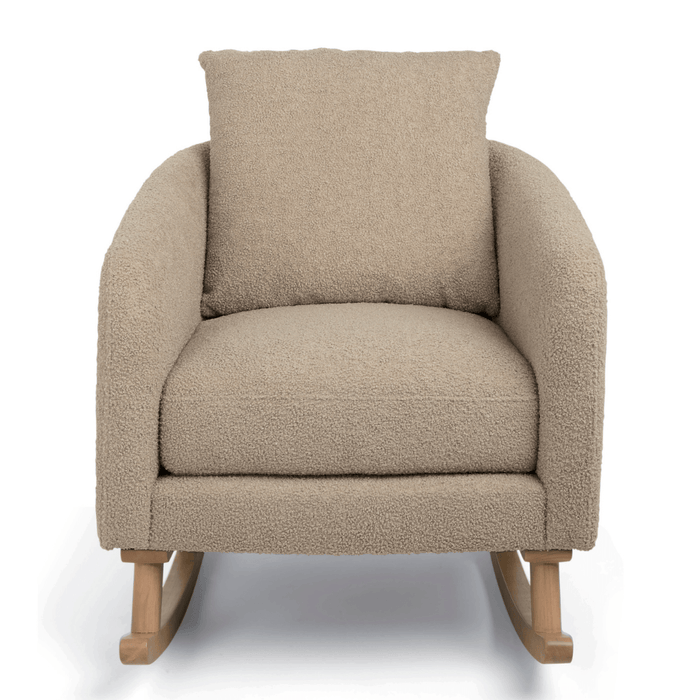 Mamas and Papas Alma Nursing Chair & Stool - Fawn Boucle