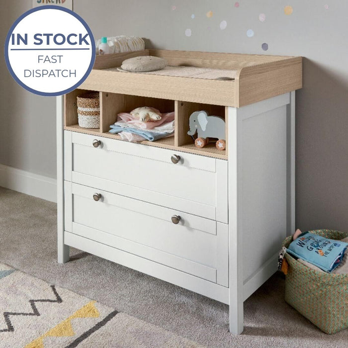 Mamas and Papas Harwell White Dresser with Change Top