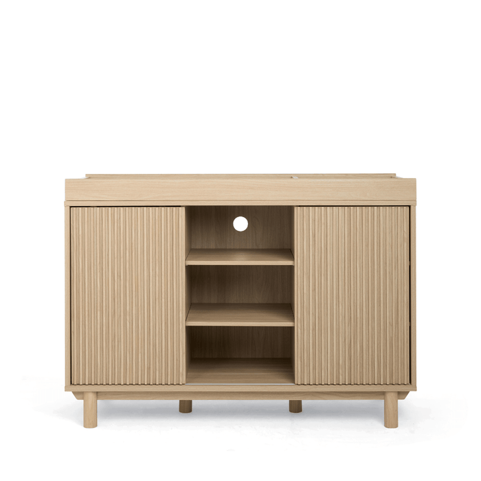 Mamas and Papas Oska Cot + Dresser + Mattress Bundle - Oak