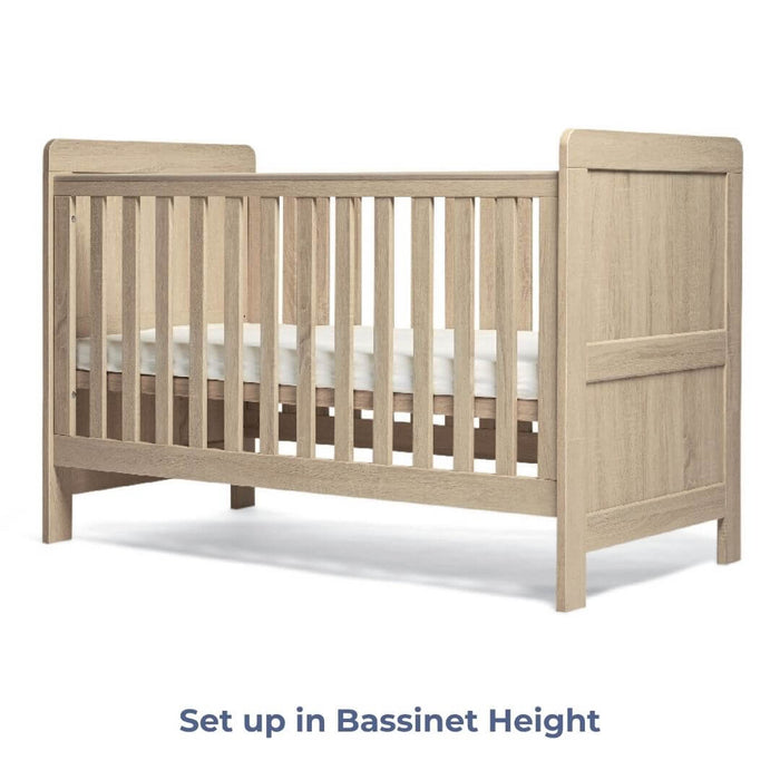 Mamas and Papas Atlas Oak Cot | Toddler Bed