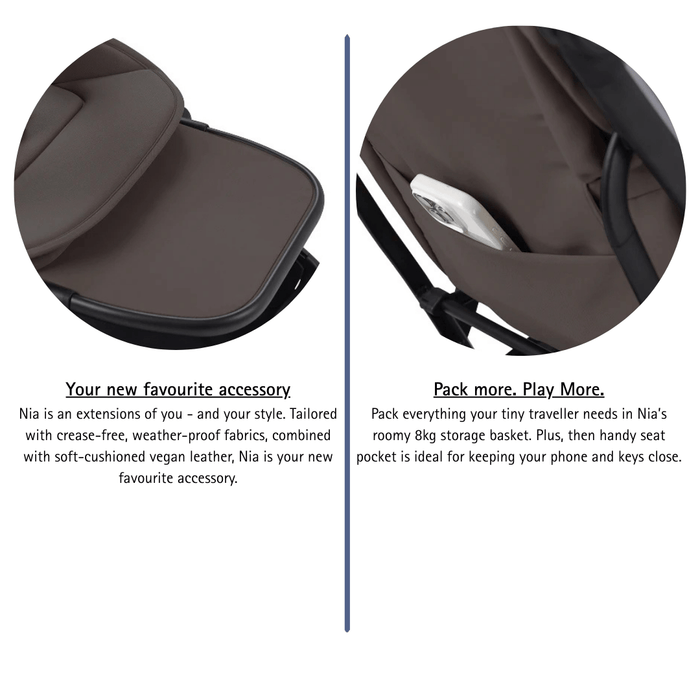 Silver Cross Nia Complete Newborn Bundle - Chocolate - PRE-ORDER, DUE MID MARCH