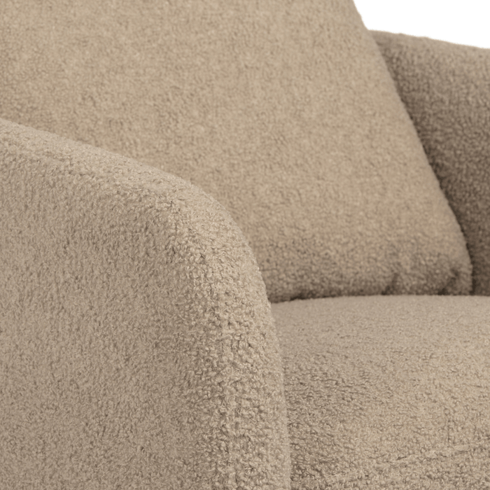 Mamas and Papas Alma Nursing Chair & Stool - Fawn Boucle