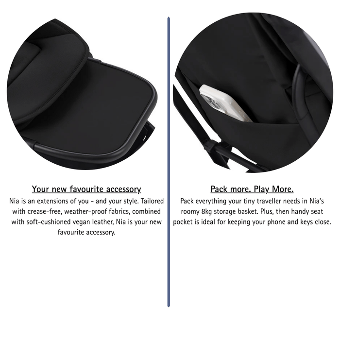 Silver Cross Nia Complete Newborn Bundle - Onyx - PRE-ORDER, DUE MID MARCH