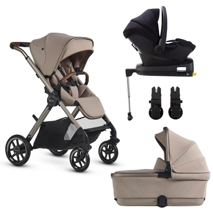 Silver Cross Reef 2 + Carry Cot + Simplicity Capsule Bundle - Frappe **PRE-ORDER, LATE NOVEMBER DELIVERY**