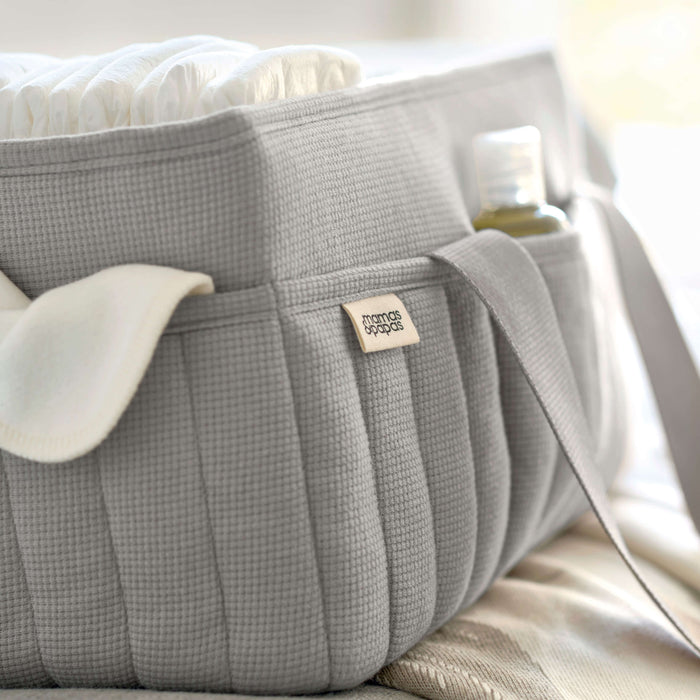 Mamas and Papas Nappy Caddy - Grey Waffle