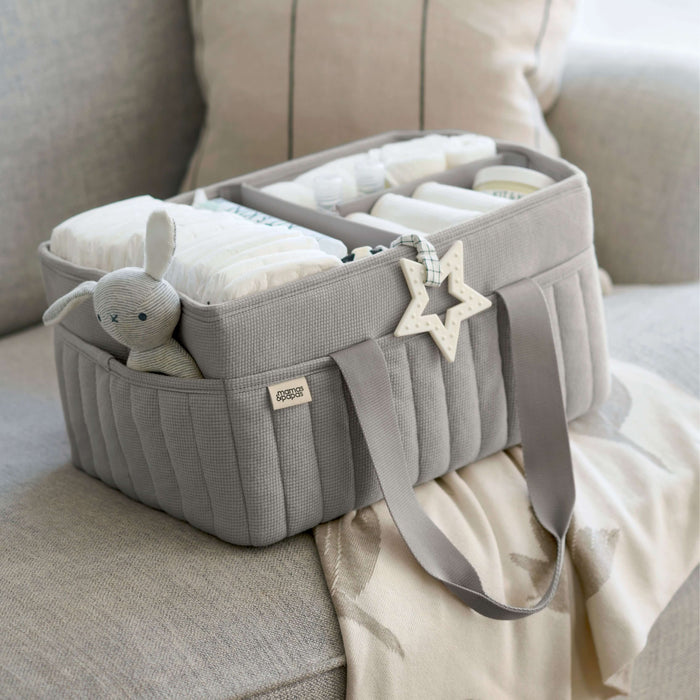 Mamas and Papas Nappy Caddy - Grey Waffle