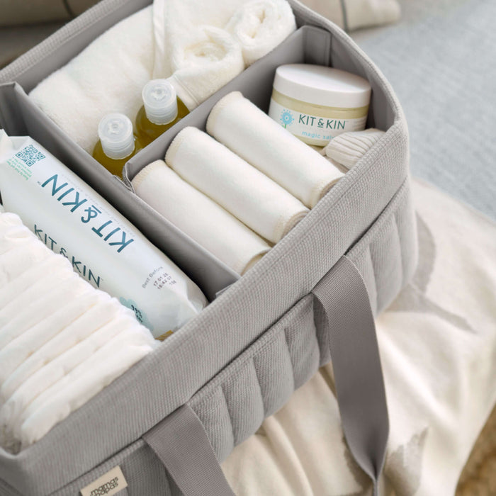 Mamas and Papas Nappy Caddy - Grey Waffle