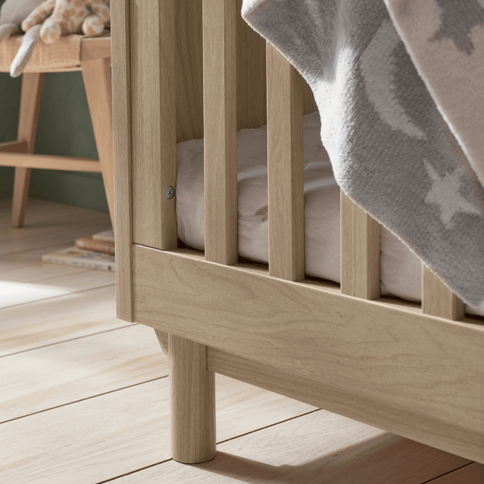 Mamas and Papas Oska Cot + Dresser + Mattress Bundle - Oak