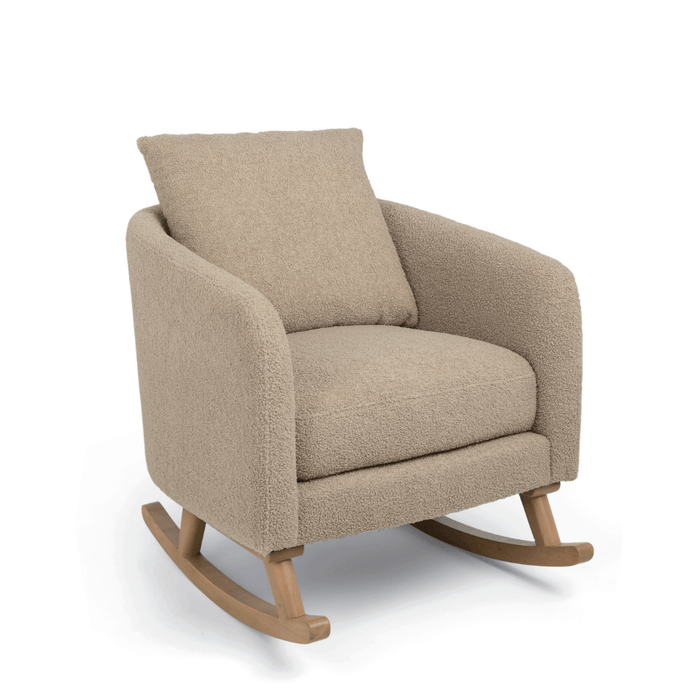 Mamas and Papas Alma Nursing Chair & Stool - Fawn Boucle