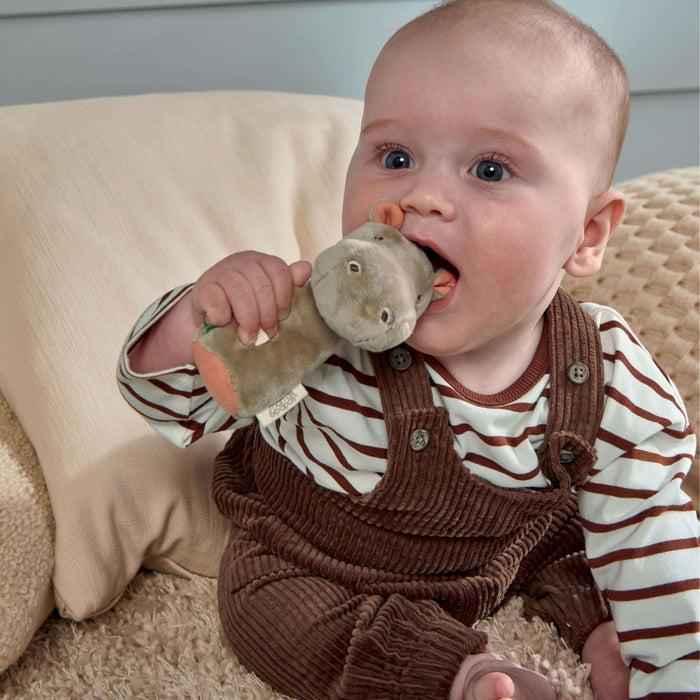 Mamas and Papas Henry Hippo Mini Rattle