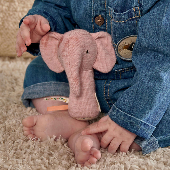 Mamas and Papas Edie Elephant Mini Rattle