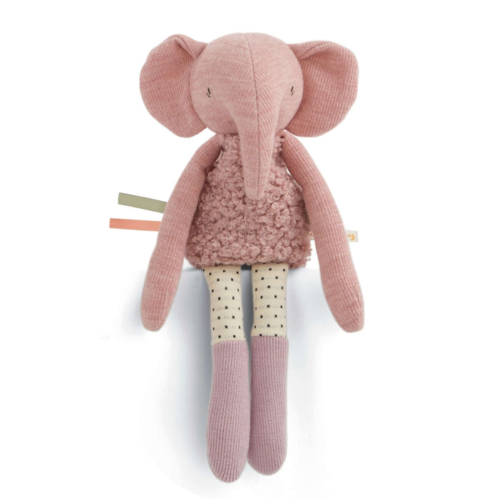 Mamas and Papas Soft Activity Toy Beanie - Edie Elephant