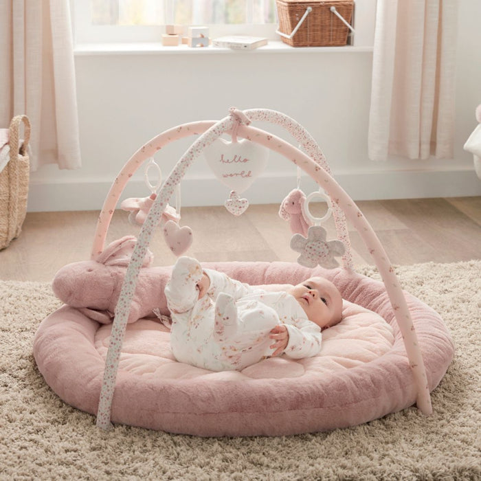 Mamas and Papas Welcome to the World Bunny Playmat - Pink