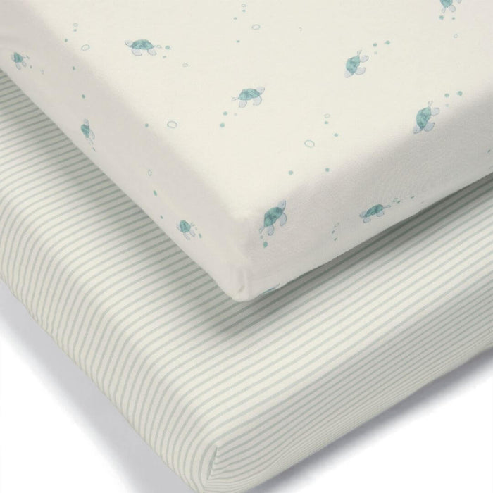 Mamas and Papas Turtle Cotbed Fitted Sheet (Pack of 2)