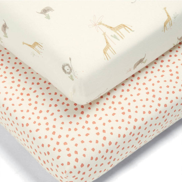 Mamas and Papas Jungle Cotbed Fitted Sheet (Pack of 2)