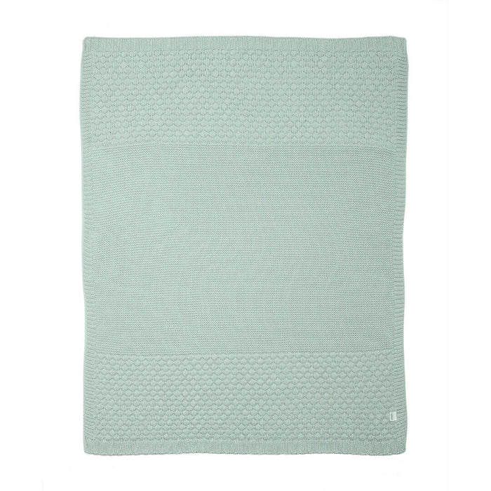 Mamas and Papas Bubble Blue Knitted Blanket