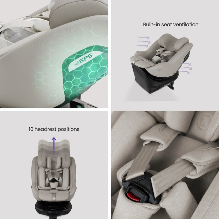 Silver Cross Glide Plus 360 Infant Capsule Car Seat + Approach Plus 360 Car Seat  + Base 360 Bundle