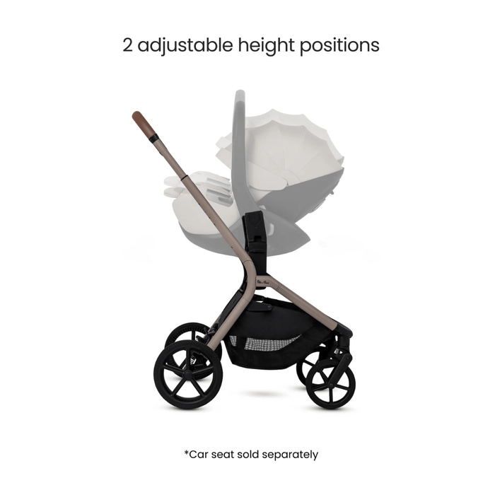 Silver Cross Breez Lightweight Stroller + Carrycot Bundle - Champagne *Pre-Order, May Delivery*