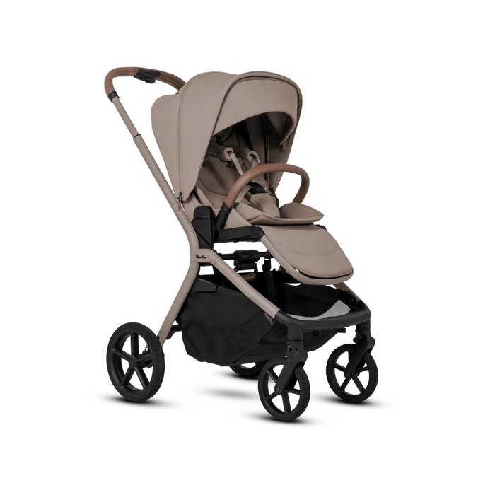 Silver Cross Breez Lightweight Stroller + Carrycot Bundle - Champagne *Pre-Order, May Delivery*