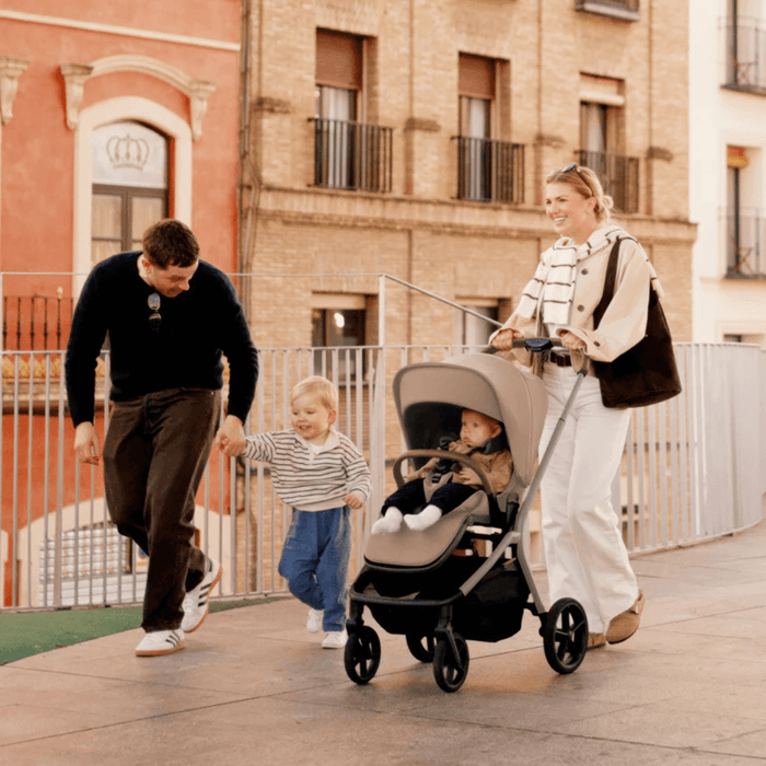 Silver Cross Breez Lightweight Stroller + Carrycot Bundle - Champagne *Pre-Order, May Delivery*