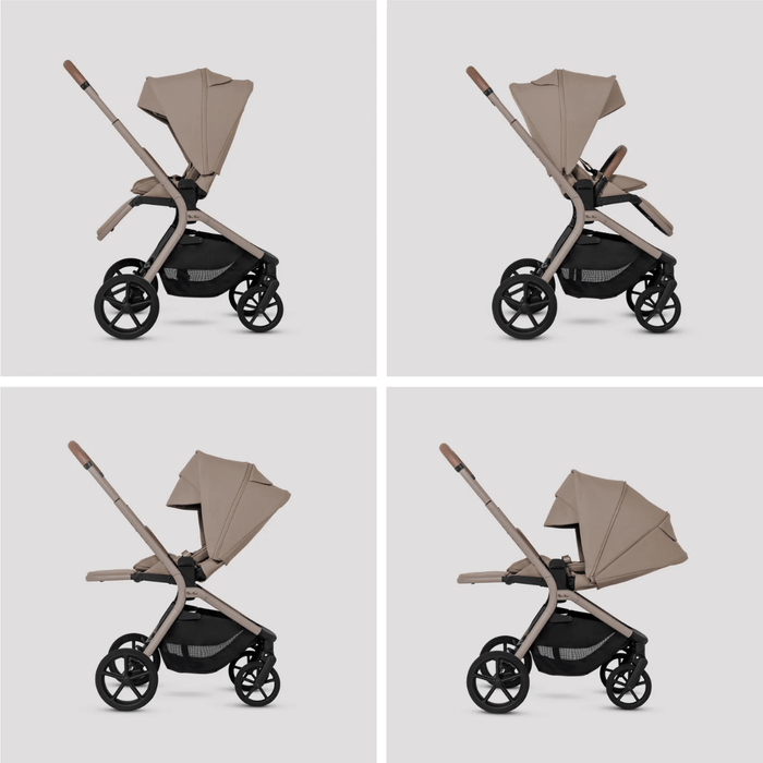 Silver Cross Breez Lightweight Stroller + Carrycot Bundle - Champagne *Pre-Order, May Delivery*