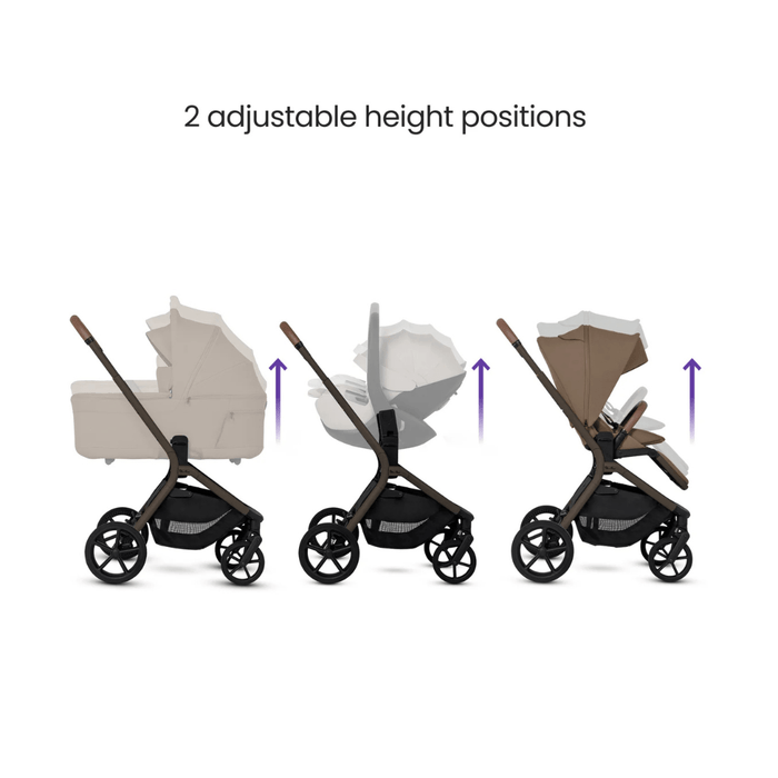 Silver Cross Breez Lightweight Stroller + Carrycot Bundle - Maple *Pre-Order, May Delivery*