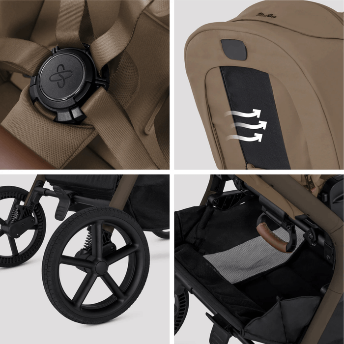 Silver Cross Breez Lightweight Stroller + Carrycot Bundle - Maple *Pre-Order, May Delivery*