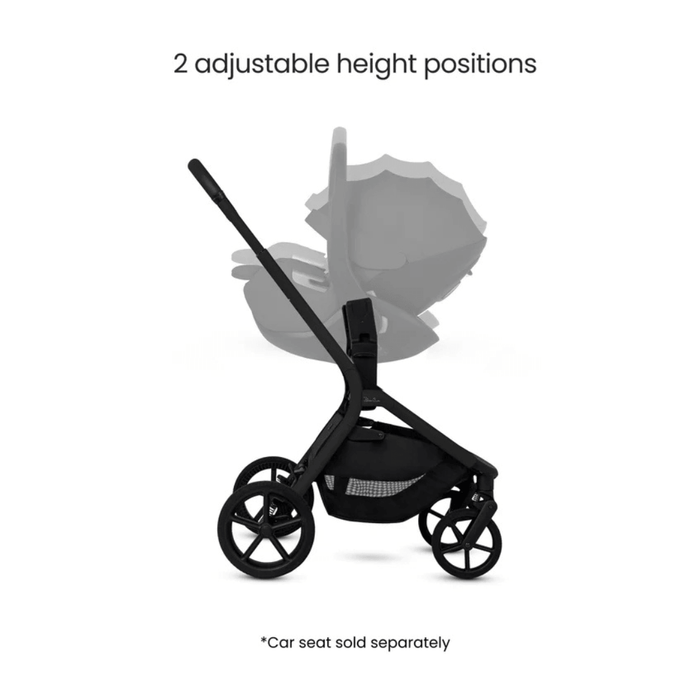 Silver Cross Breez Lightweight Stroller + Carrycot Bundle - Onyx *Pre-Order, May Delivery*
