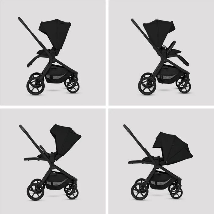 Silver Cross Breez Lightweight Stroller + Carrycot Bundle - Onyx *Pre-Order, May Delivery*