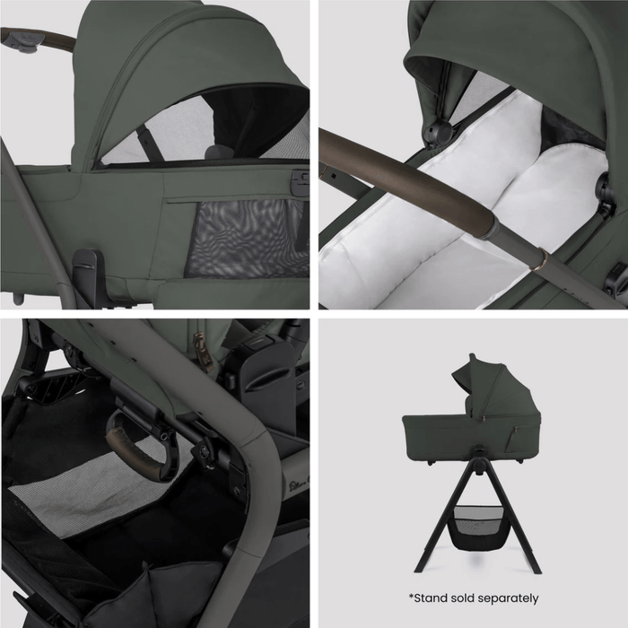 Silver Cross Breez Lightweight Stroller + Carrycot Bundle - Pewter *Pre-Order, May Delivery*