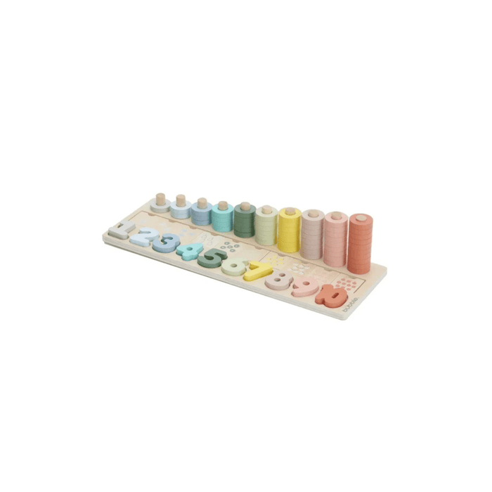Bubble Wooden Wooden Numbers & Blocks Counting Set