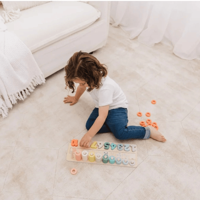 Bubble Wooden Wooden Numbers & Blocks Counting Set