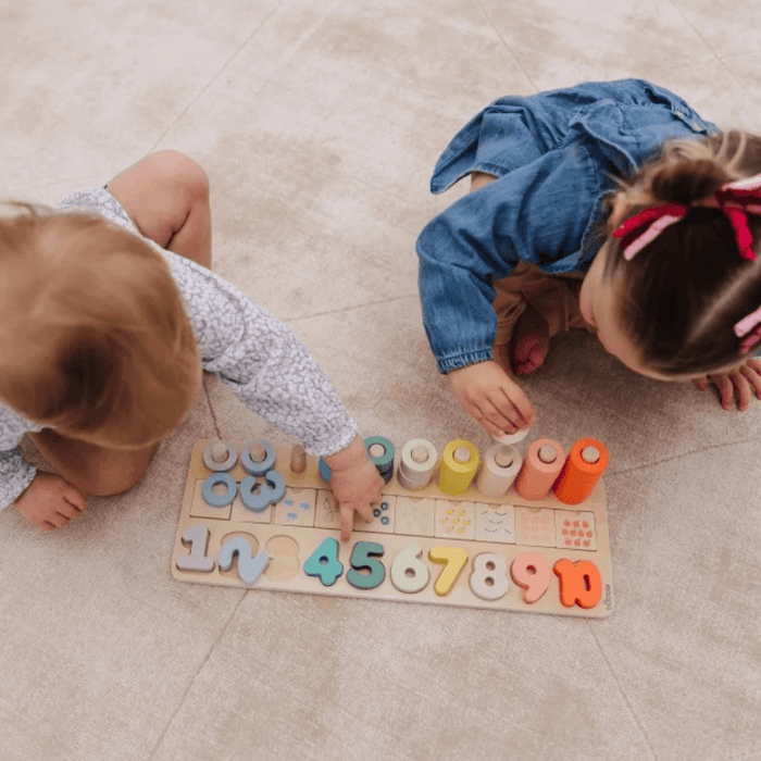 Bubble Wooden Wooden Numbers & Blocks Counting Set