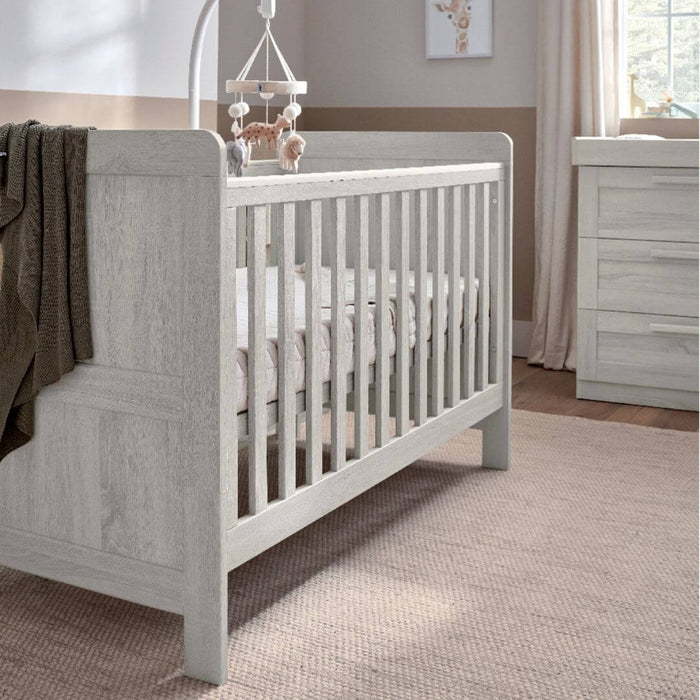 Mamas and Papas Atlas Nimbus White Cot | Toddler Bed