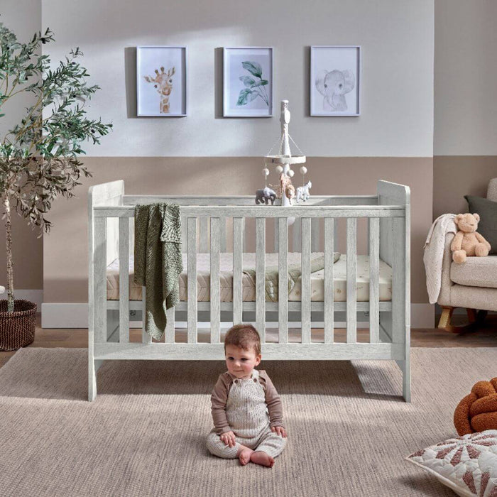 Mamas and Papas Atlas Nimbus White Cot | Toddler Bed