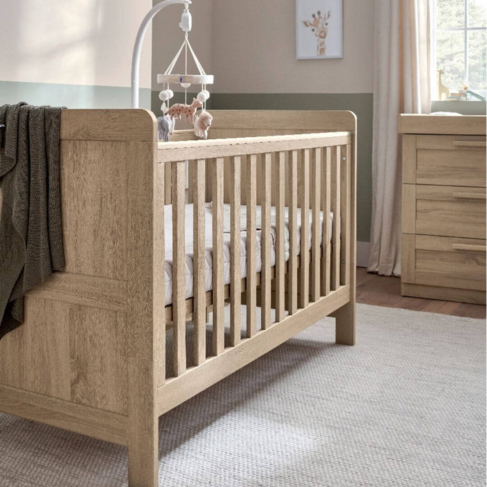 Mamas and Papas Atlas Oak Cot | Toddler Bed