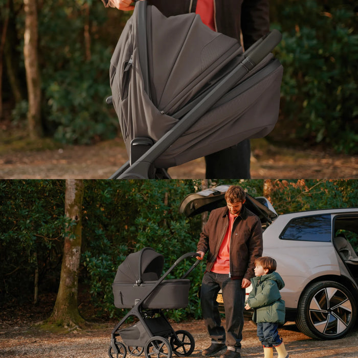 Silver Cross Cove 2 All-Terrain Stroller + Carrycot + Accessories Bundle - Chocolate **ETA End of October**