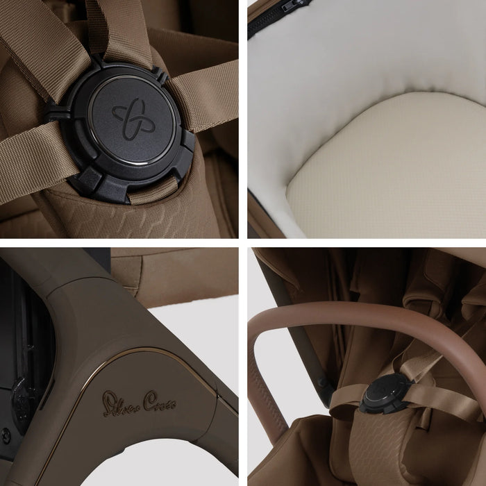 Silver Cross Cove 2 All-Terrain Stroller + Carrycot + Accessories Bundle - Maple **ETA End of October**