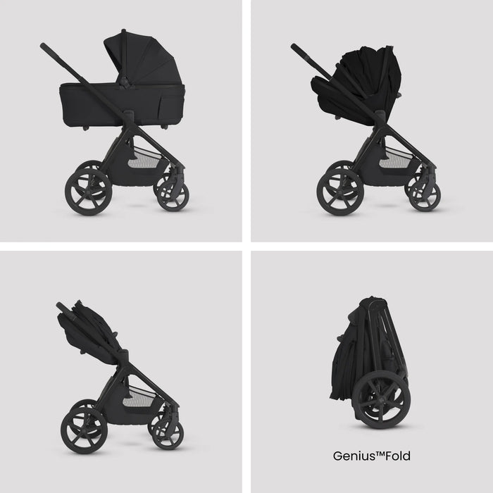 Silver Cross Cove 2 All-Terrain Stroller + Carrycot + Accessories Bundle - Onyx **ETA End of October**