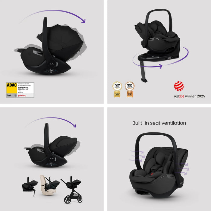 Silver Cross Cove 2 All-Terrain Stroller Ultimate 360 Car Capsule Bundle - Champagne **Delivery is End of October, taking PRE-ORDERS NOW**