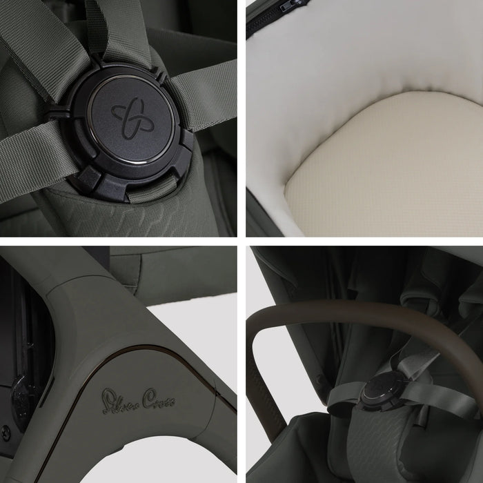 Silver Cross Cove 2 All-Terrain Stroller + Carrycot + Accessories Bundle - Pewter **ETA End of October**