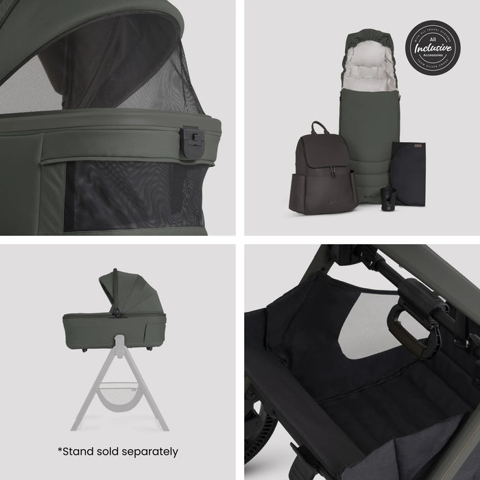 Silver Cross Cove 2 All-Terrain Stroller + Carrycot + Accessories Bundle - Pewter **ETA End of October**