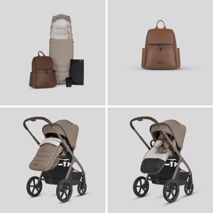 Silver Cross Cove 2 All-Terrain Stroller Ultimate 360 Car Capsule Bundle - Champagne **Delivery is End of October, taking PRE-ORDERS NOW**