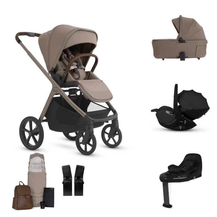 Silver Cross Cove 2 All-Terrain Stroller Ultimate 360 Car Capsule Bundle - Champagne **Delivery is End of October, taking PRE-ORDERS NOW**