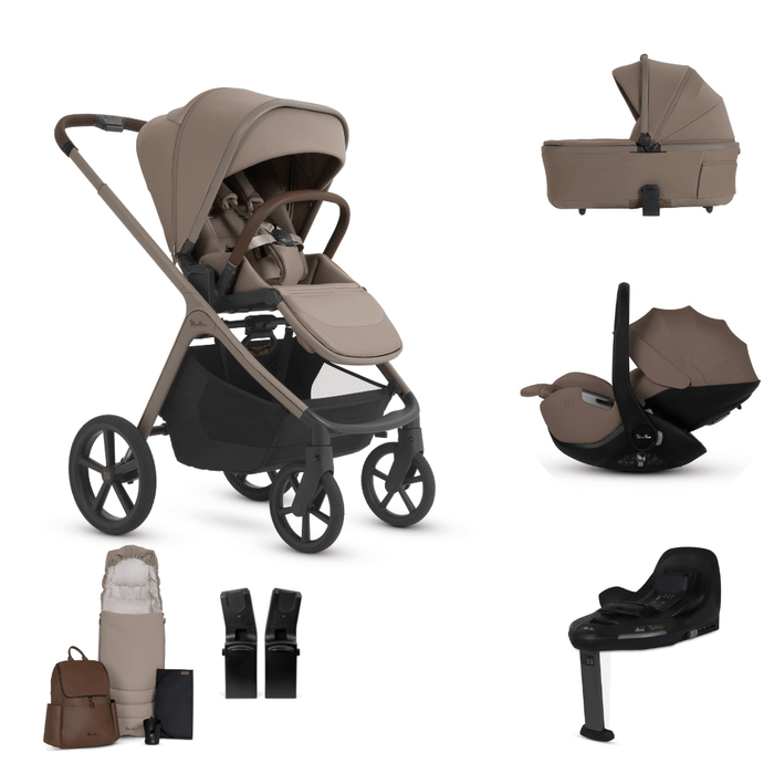 Silver Cross Cove 2 All-Terrain Stroller Ultimate 360 Car Capsule Bundle - Champagne **Delivery is End of October, taking PRE-ORDERS NOW**